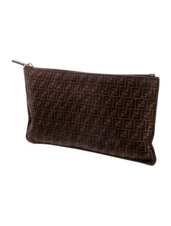 Fendi Zucchino FF Flat Pouch Medium