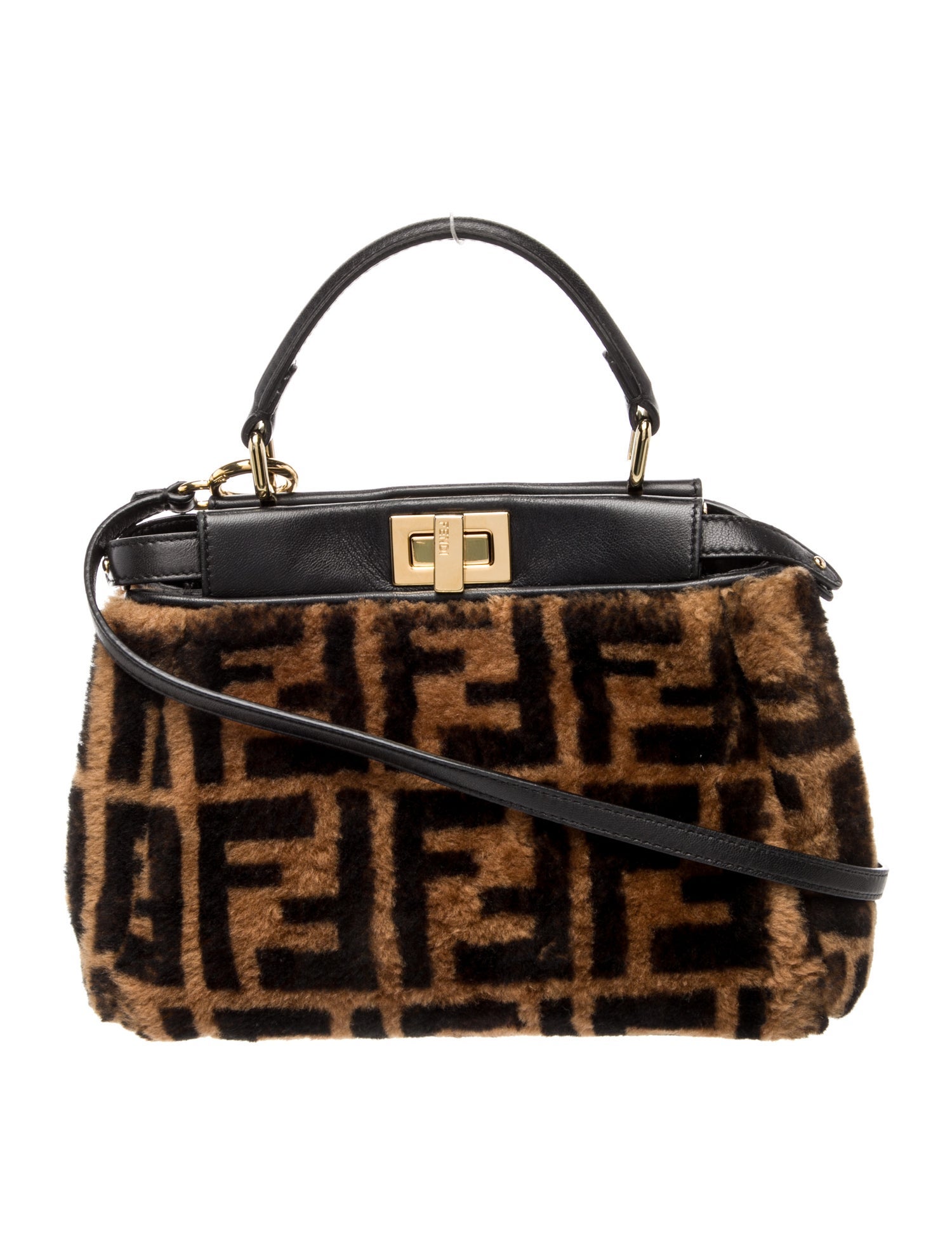 Fendi Zucca FF Peekaboo Mini