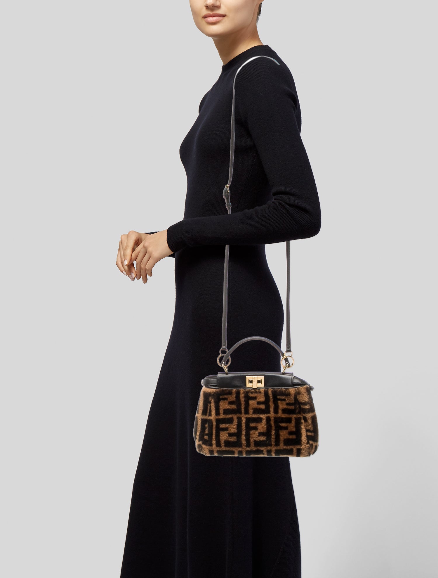 Fendi Zucca FF Peekaboo Mini