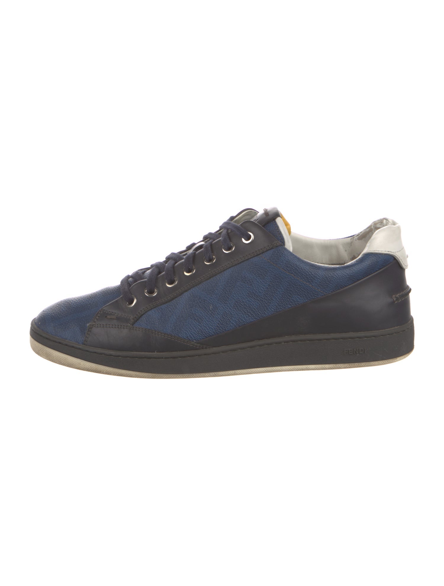 Fendi Zucchino FF Logo Leather Sneakers