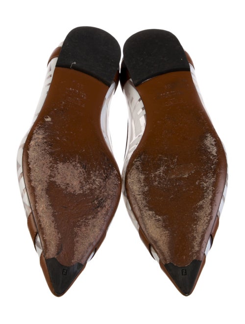 Fendi Zucca FF Logo Printed Ballet Flats