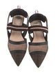 Fendi Zucca FF Logo Mesh Slingback Flats