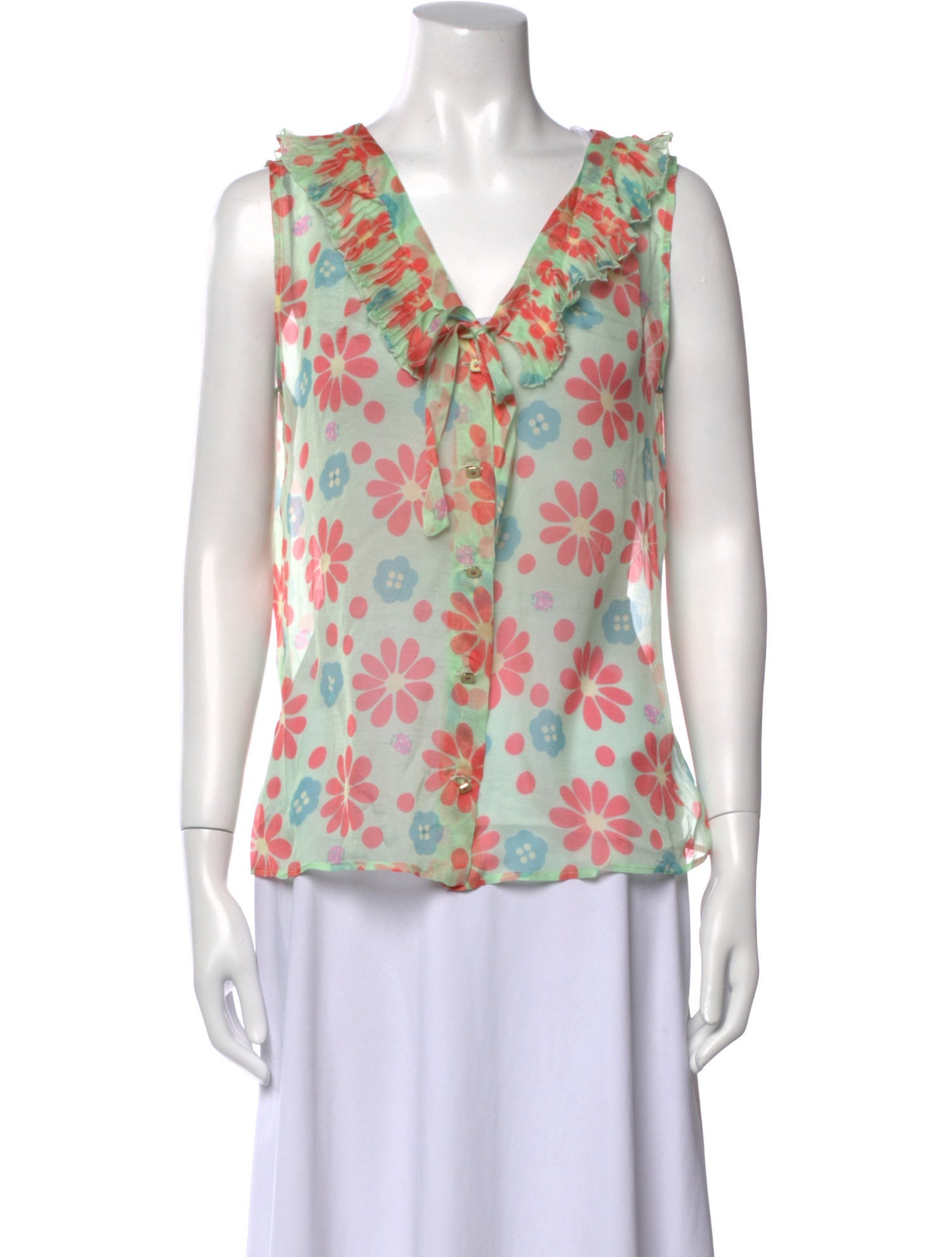 Fendi Vintage Late 1980's - Early 1990's Blouse