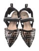 Fendi Zucca FF Logo PVC Slingback Flats
