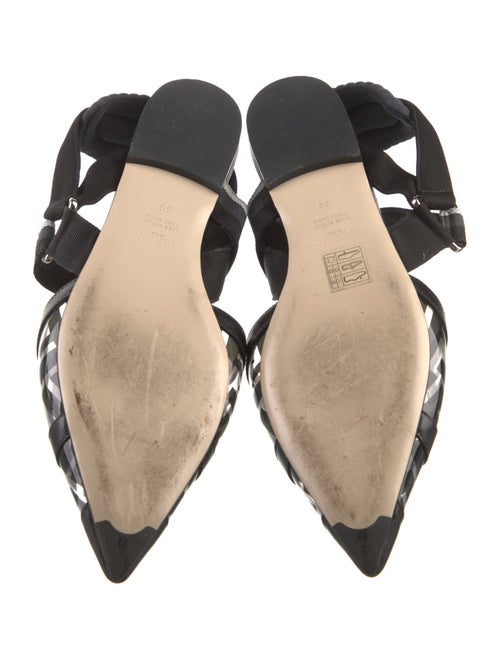 Fendi Zucca FF Logo PVC Slingback Flats