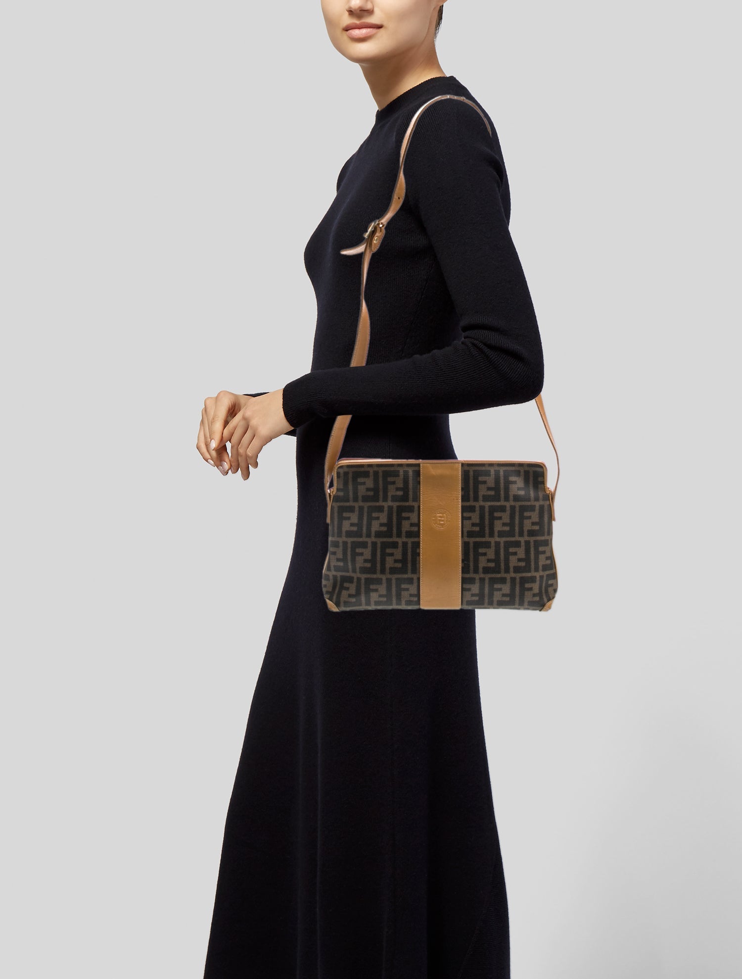 Fendi Zucca FF Shoulder Bag