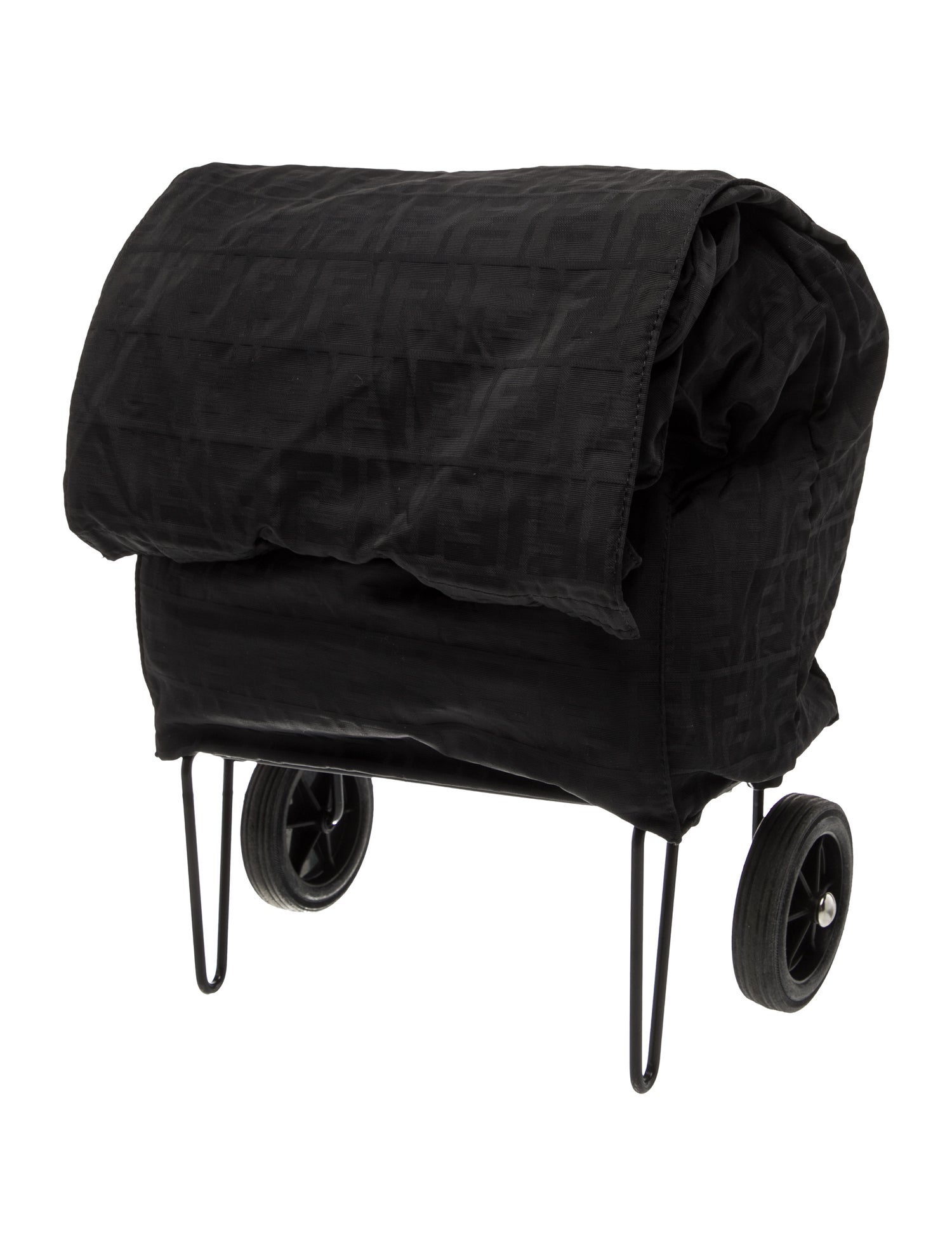 Fendi Zucca FF Rolling Trolley Bag Vintage