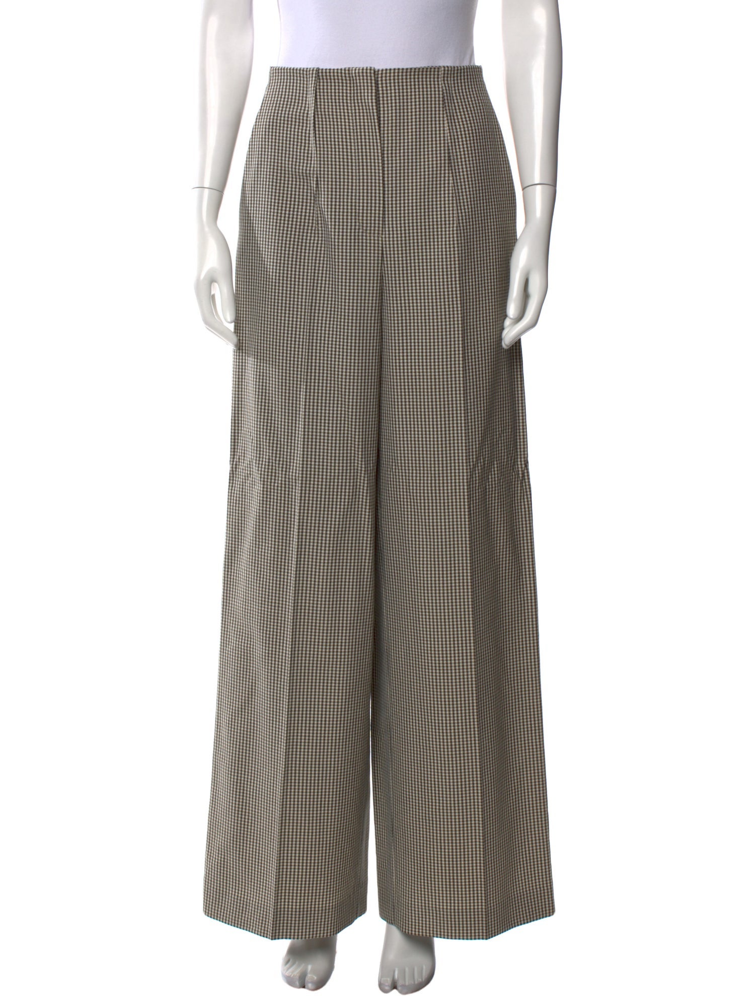 Fendi Virgin Wool Wide Leg Pants