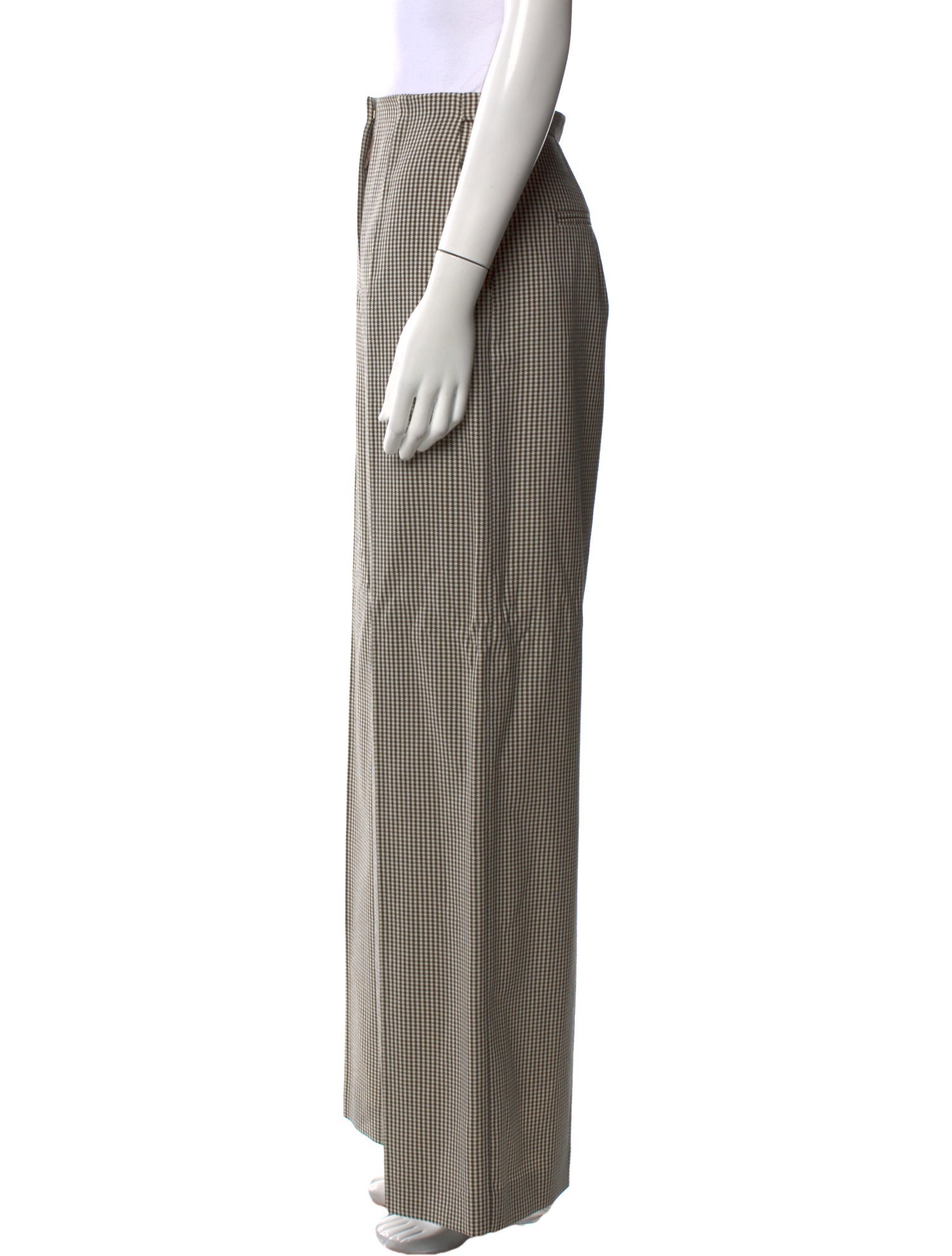 Fendi Virgin Wool Wide Leg Pants