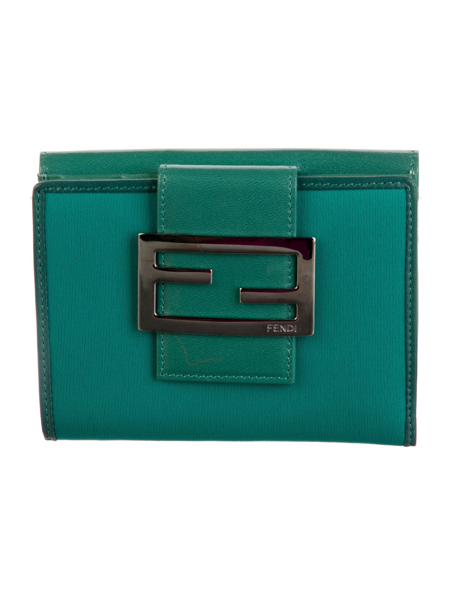 Fendi 2001 Zucca FF Logo Compact Wallet