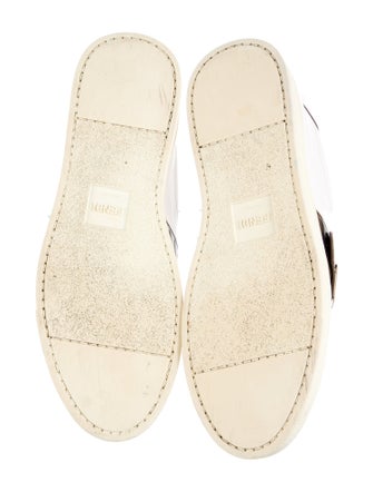 Fendi Zucca FF Logo Leather Sneakers