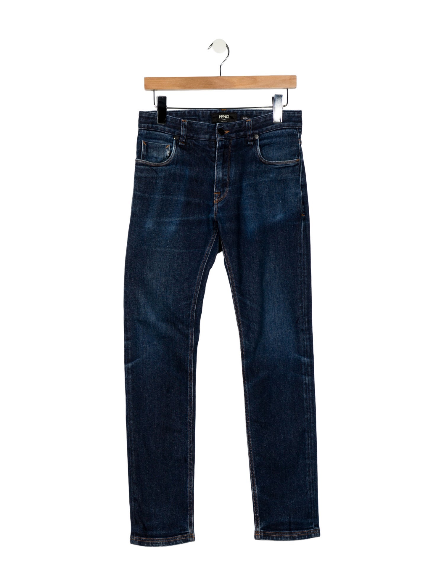 Fendi Zucca FF Logo Skinny Jeans