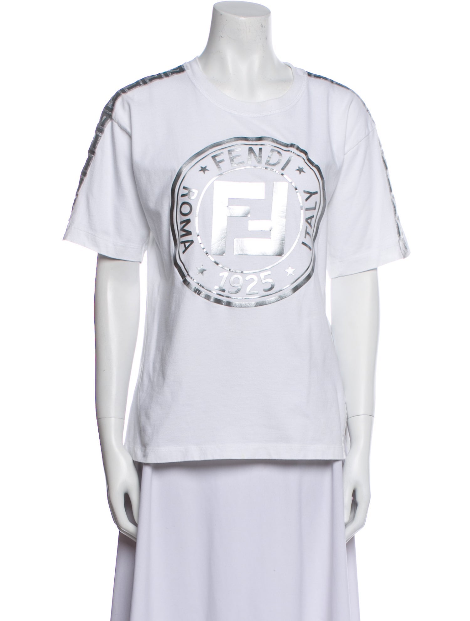Fendi Graphic Print Crew Neck T-Shirt