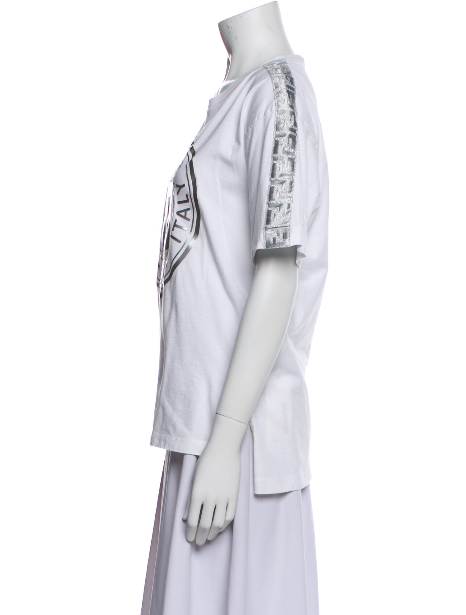 Fendi Graphic Print Crew Neck T-Shirt