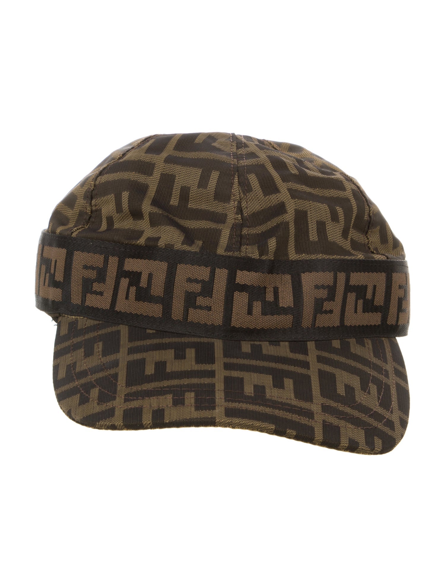 Fendi Pattern Print Baseball Hat
