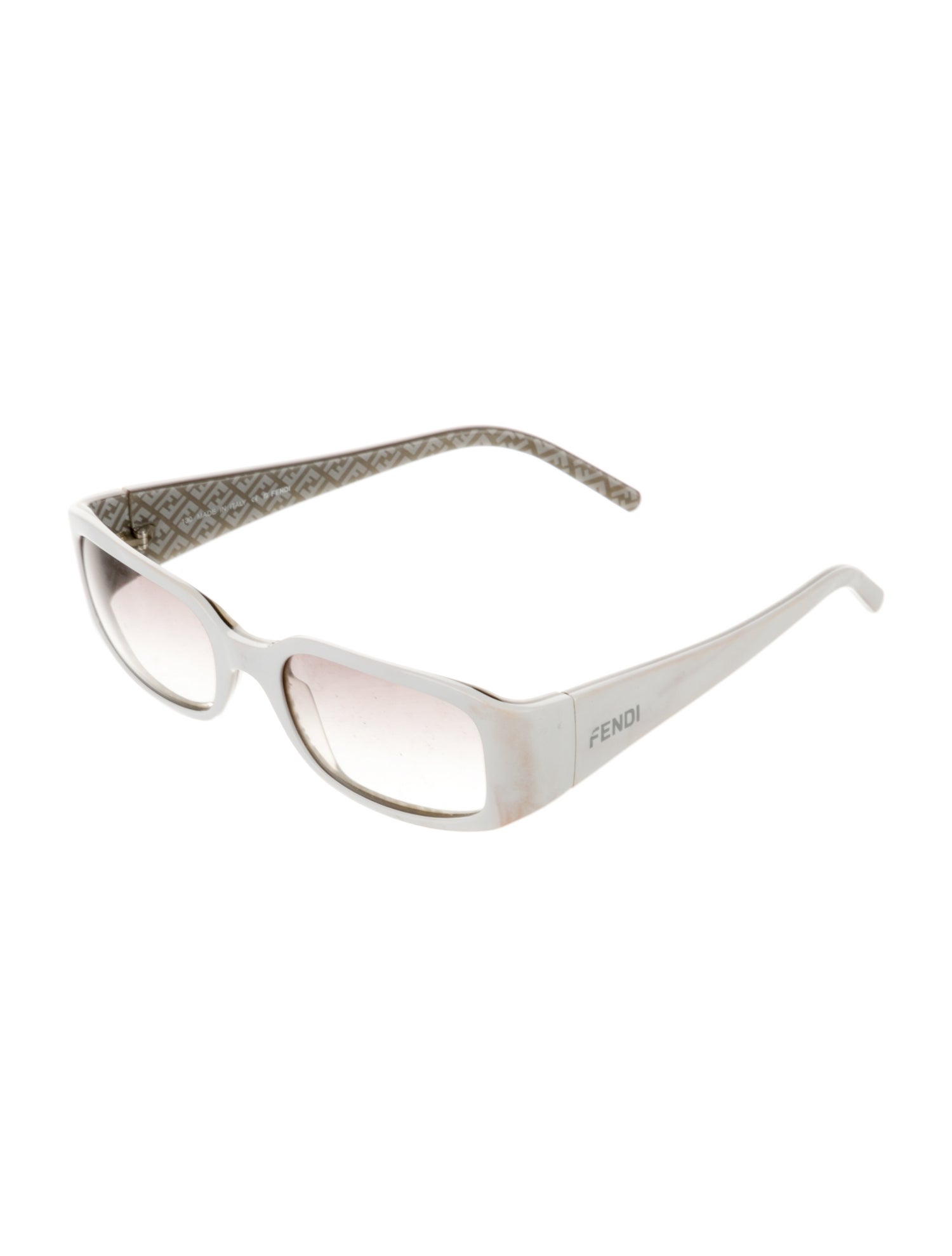 Fendi Zucca FF Logo Square Sunglasses