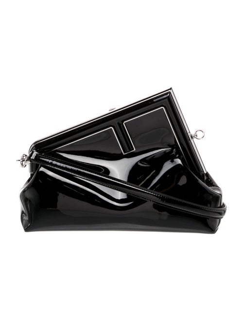 Fendi Patent Leather F Clutch Medium