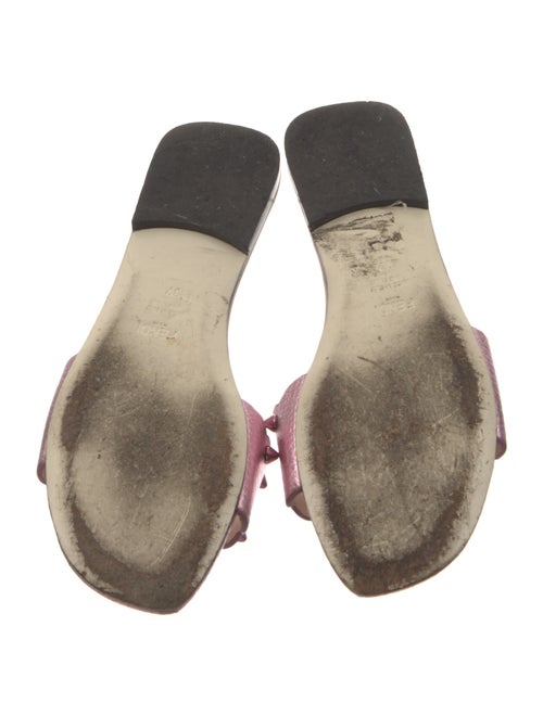 Fendi Spike Accents Leather Slides