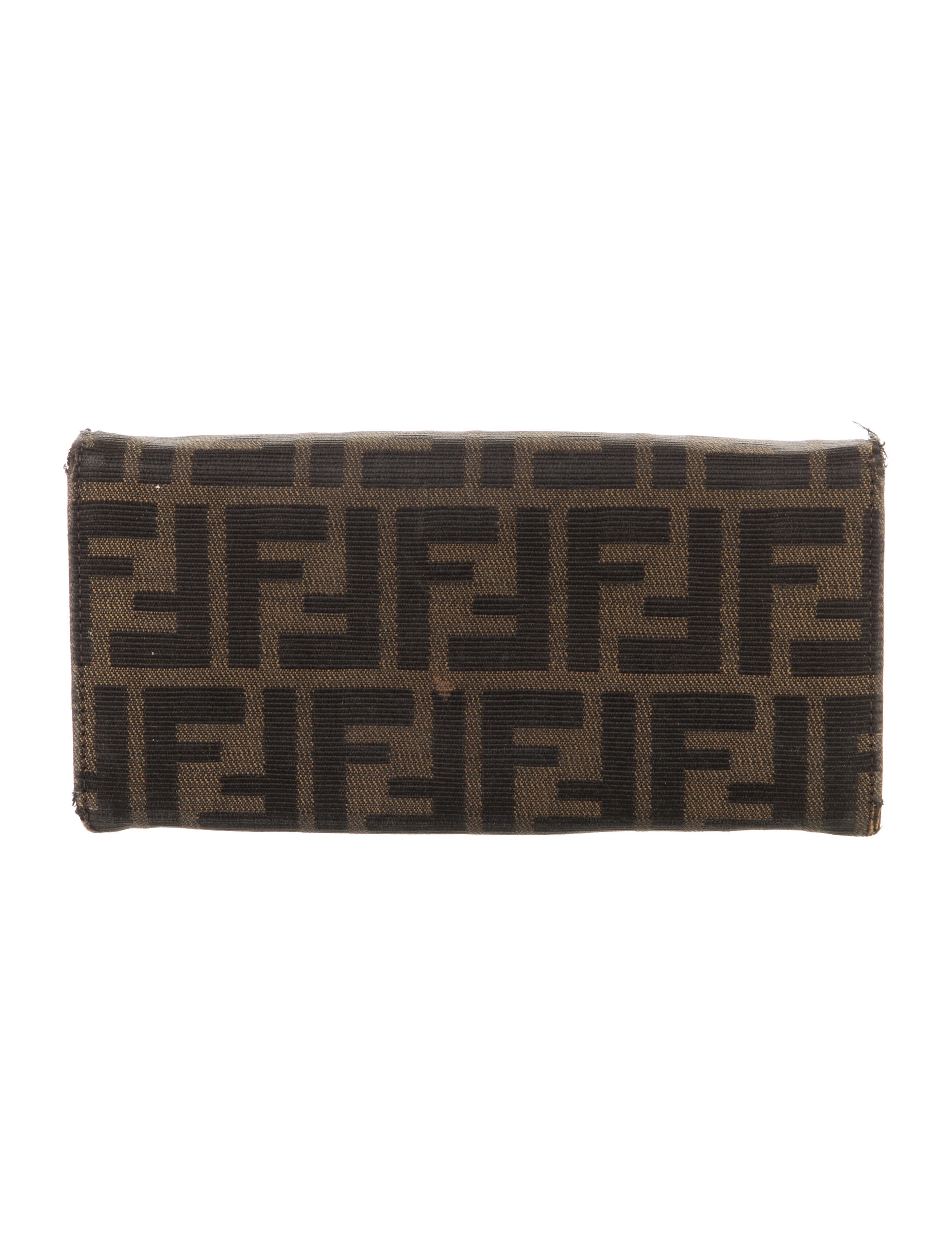 Fendi Vintage Continental Zucca Wallet Continental Wallet