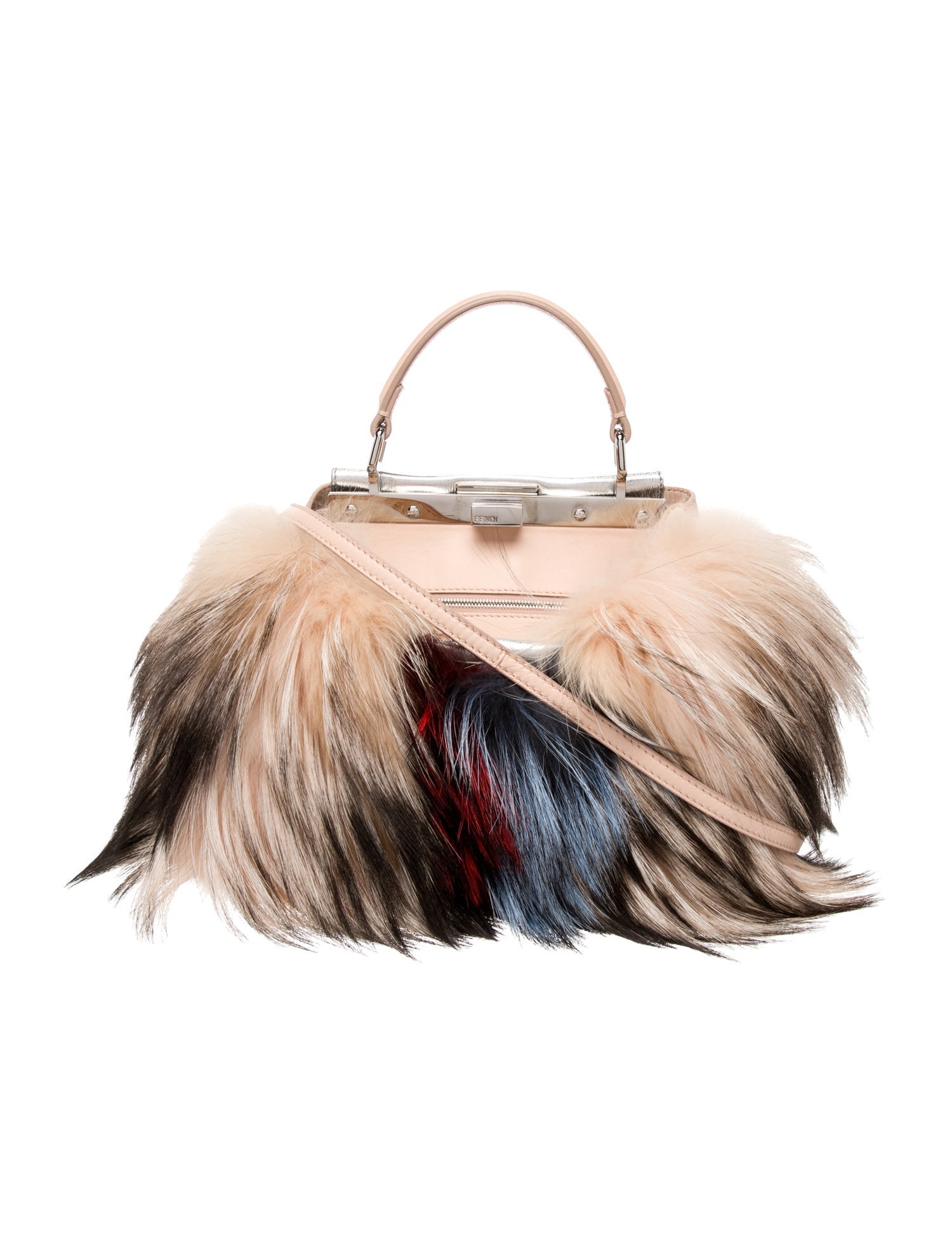 Fendi Gray Fox Peekaboo Mini 2024