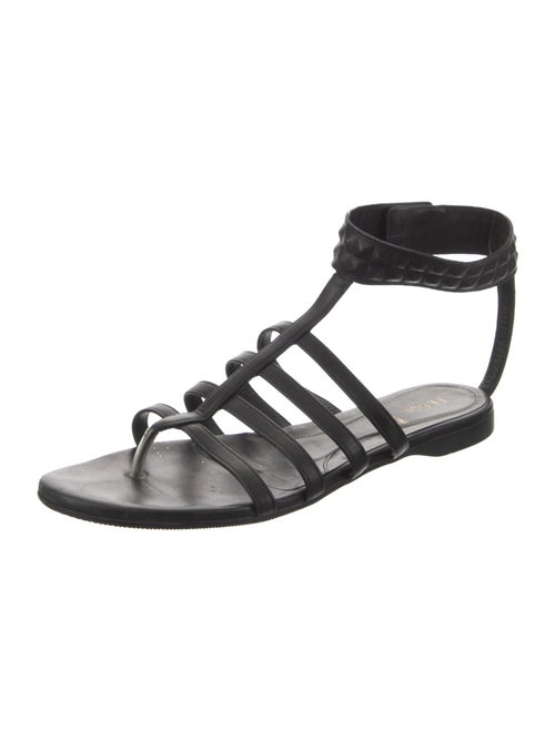 Fendi Leather Gladiator Sandals
