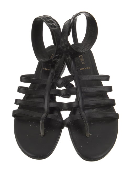 Fendi Leather Gladiator Sandals