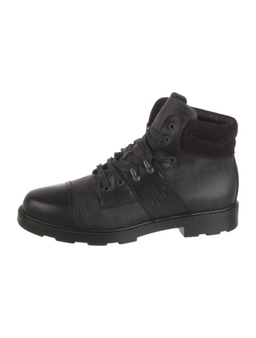 Fendi Leather Leather Trim Embellishment Sneakers