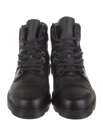 Fendi Leather Leather Trim Embellishment Sneakers