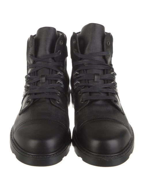 Fendi Leather Leather Trim Embellishment Sneakers