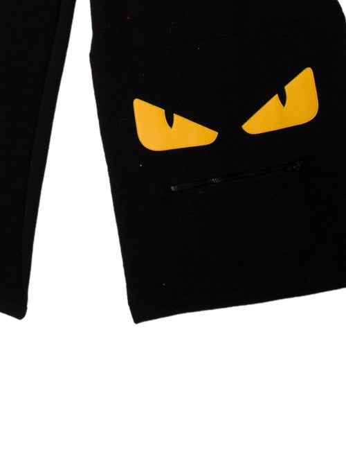 Fendi Virgin Wool Monsters Motif Scarf