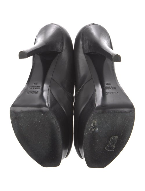 Fendi Zucca FF Logo Leather Pumps