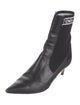 Fendi Leather Graphic Print Sock Boots