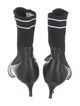 Fendi Leather Graphic Print Sock Boots