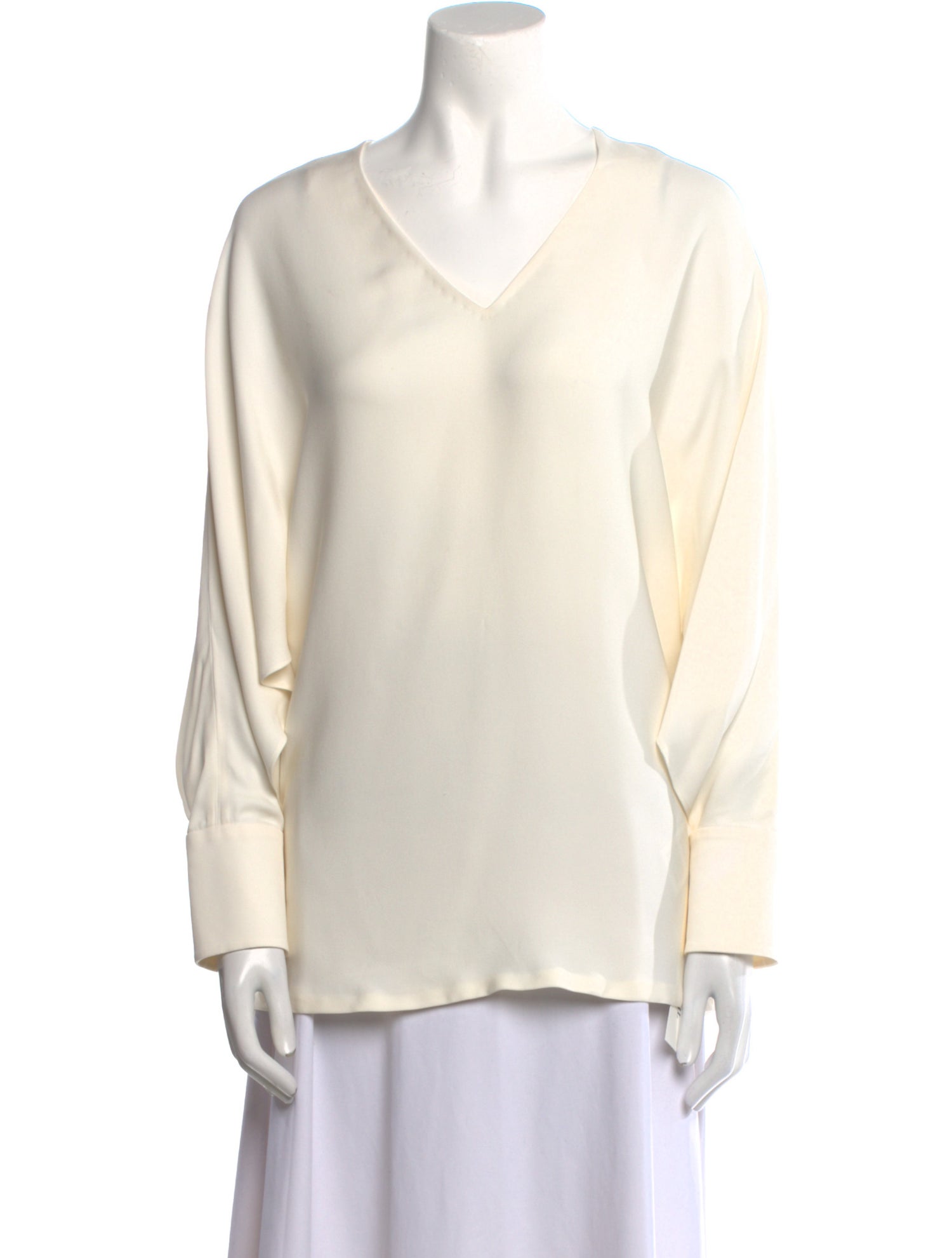 Fendi Silk V-Neck Blouse