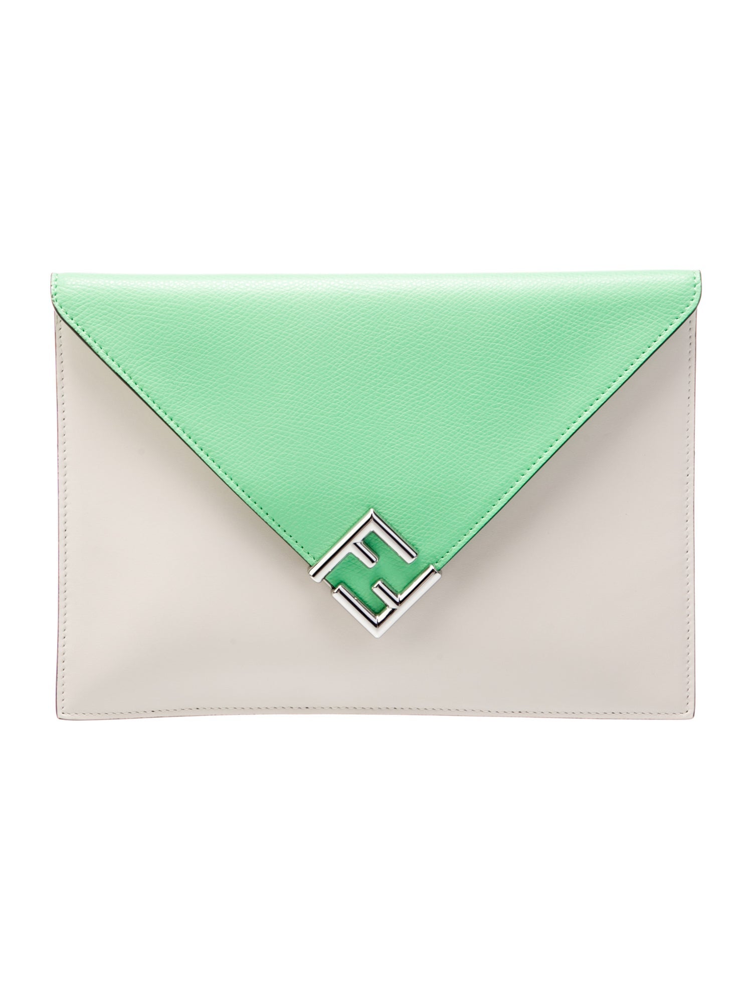 Fendi Leather FF Diamonds Pouch Large 2023