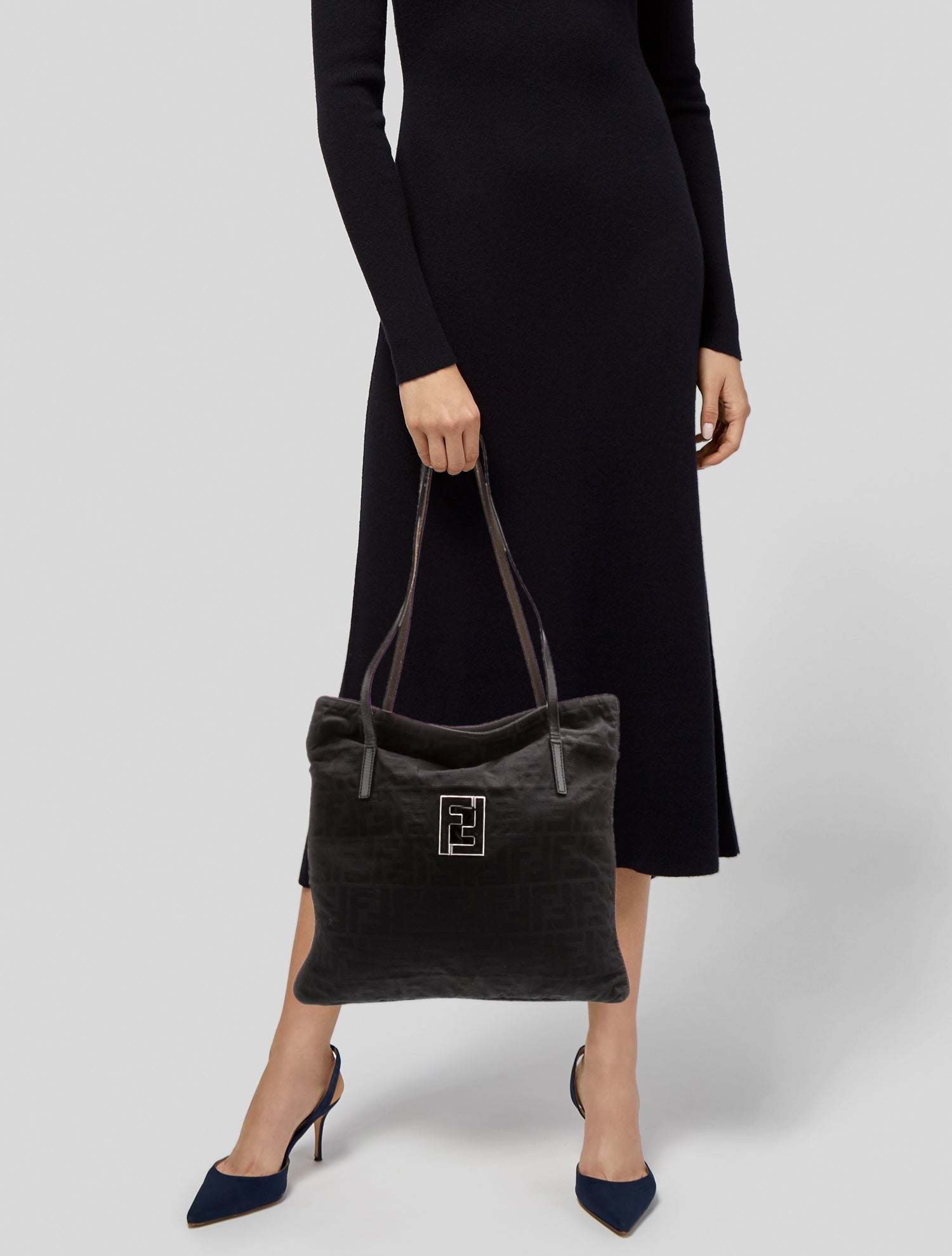 Fendi Zucchino FF Canvas Tote