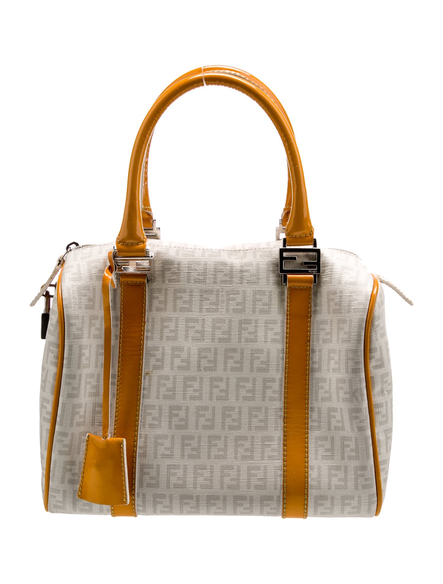 Fendi Zucchino FF Top Handle Bag Vintage