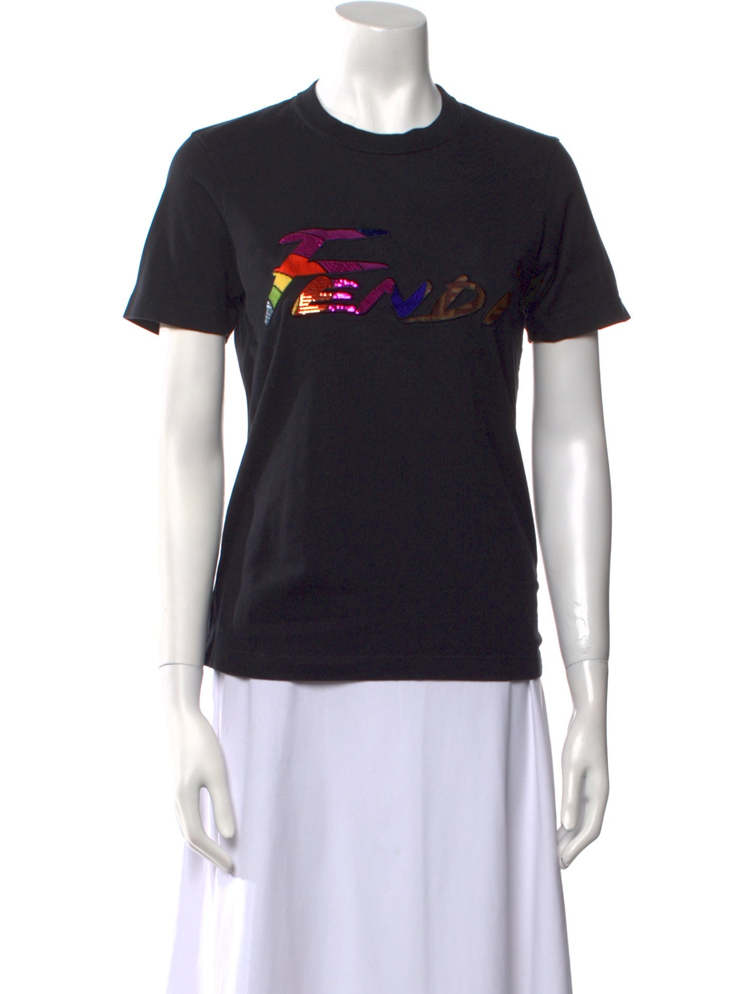 Fendi Graphic Print Crew Neck T-Shirt