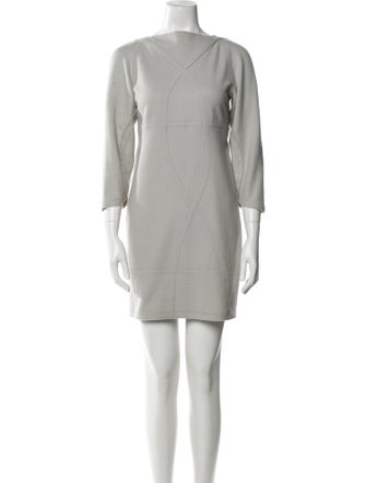 Fendi Virgin Wool Mini Dress