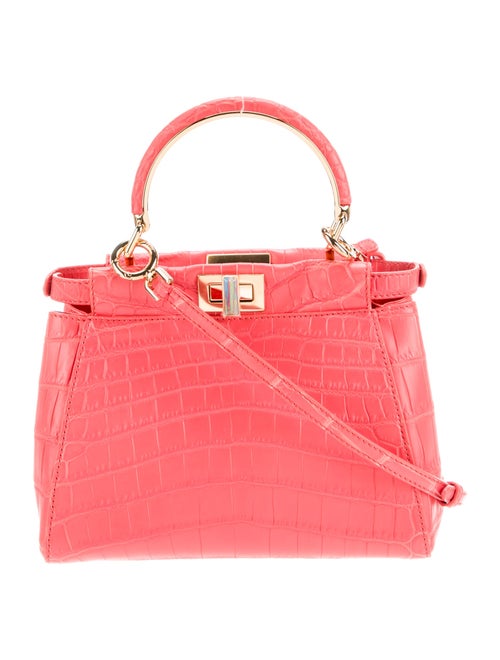 Fendi Crocodile Peekaboo Mini 2022