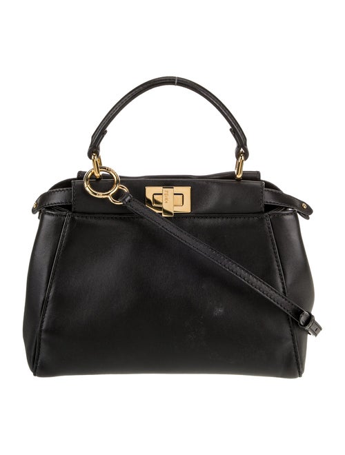 Fendi Leather Top Handle Bag Mini