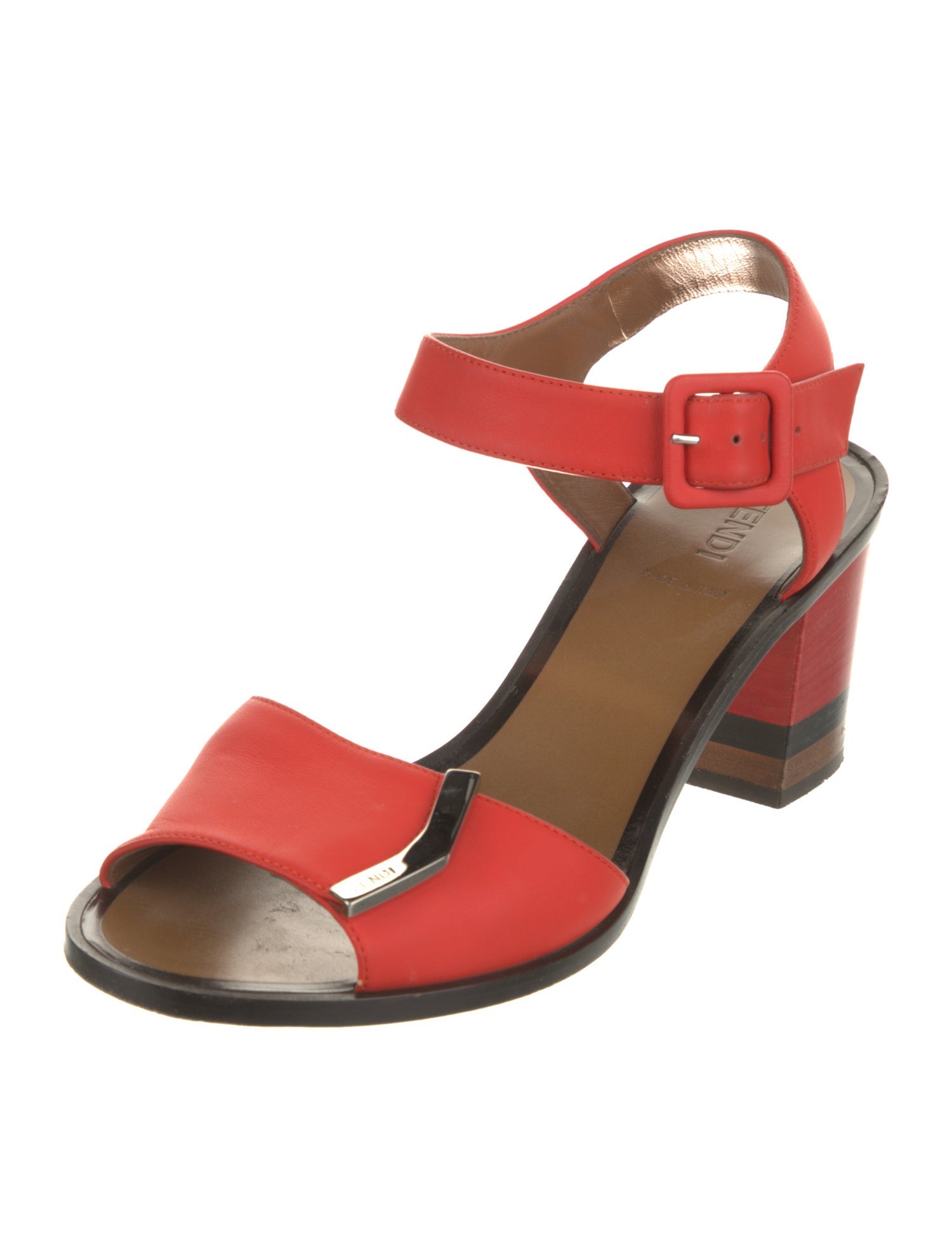 Fendi Leather Sandals
