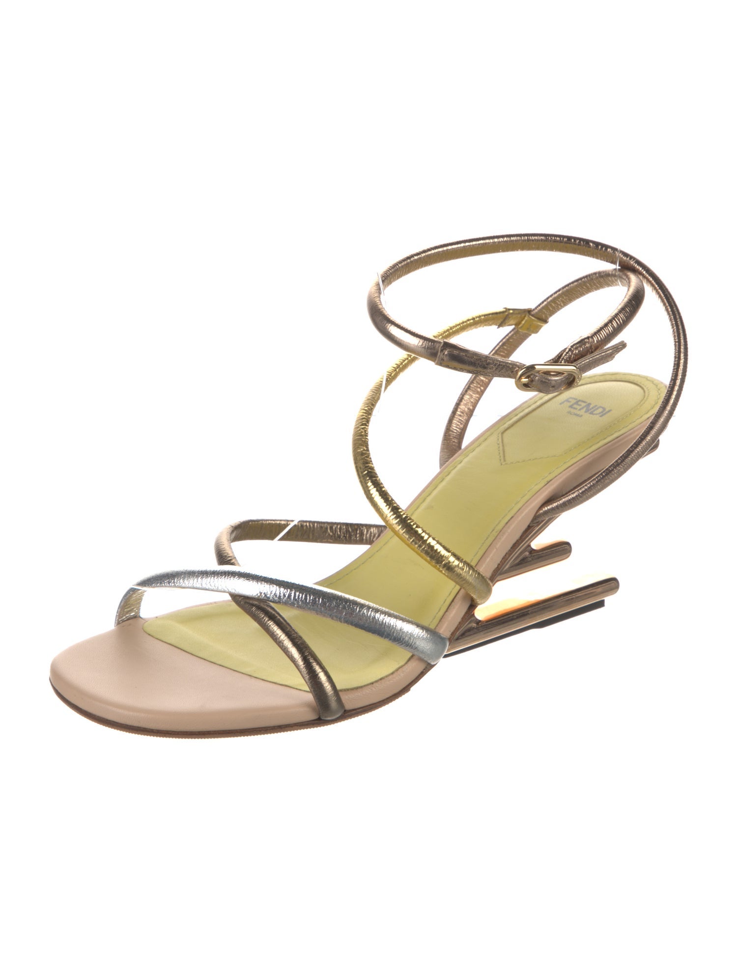 Fendi Leather Gladiator Sandals