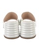 Fendi Zucca FF Logo Leather Slides
