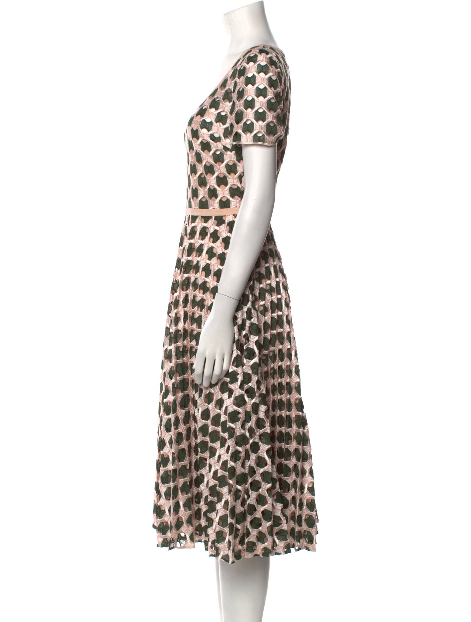 Fendi Silk Midi Length Dress