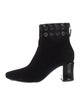 Fendi Velvet Whipstitch Trim Boots