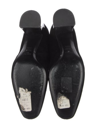 Fendi Velvet Whipstitch Trim Boots