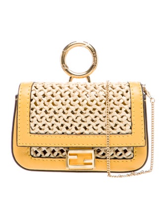 Fendi Straw Shoulder Bag