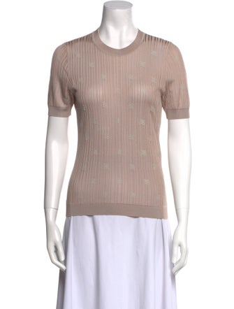 Fendi Crew Neck Short Sleeve T-Shirt