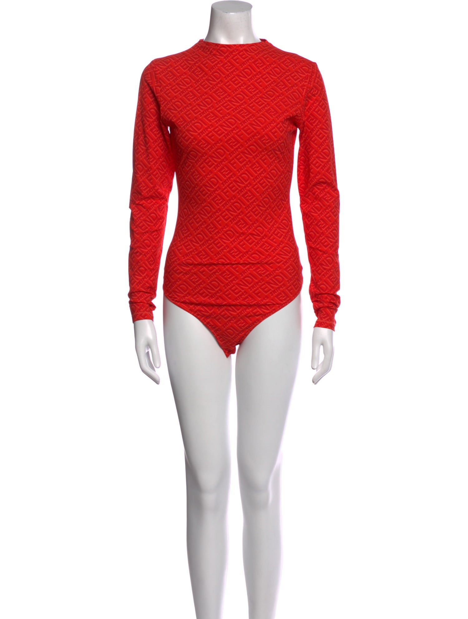 Fendi x Skims Mock Neck Long Sleeve Bodysuit w/ Tags
